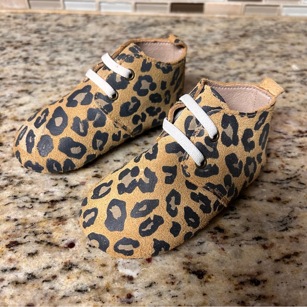 Monkey Feet Animal Print Booties Size 18-24 Months